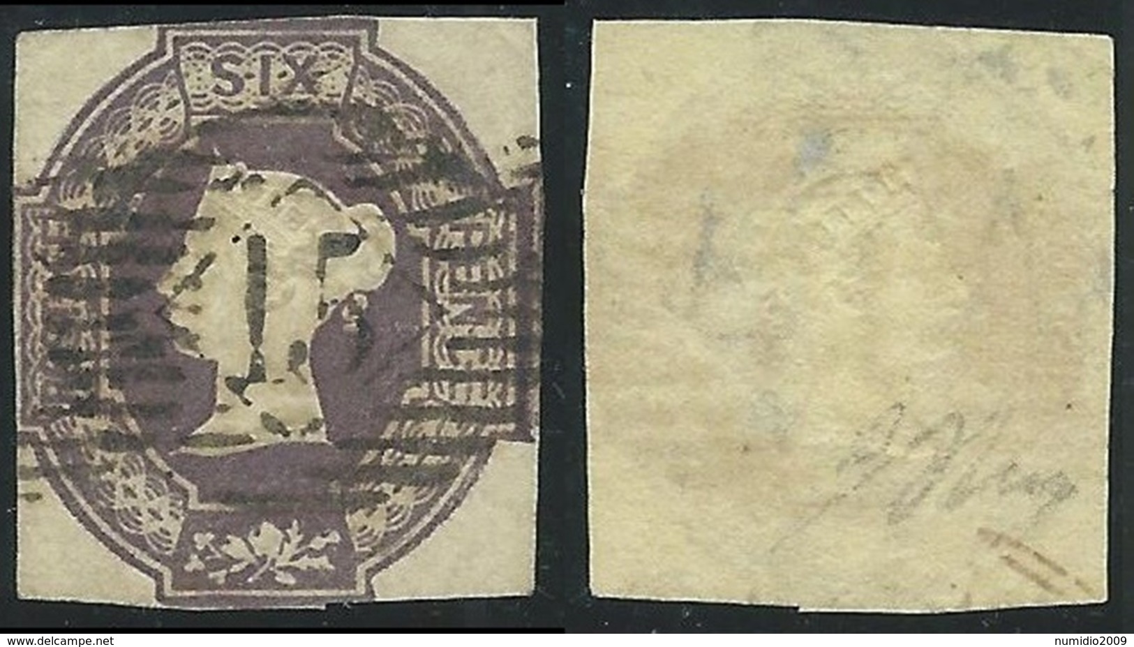 1847-54 GREAT BRITAIN USED REGINA VITTORIA SG 58 6d - E152 - Oblitérés