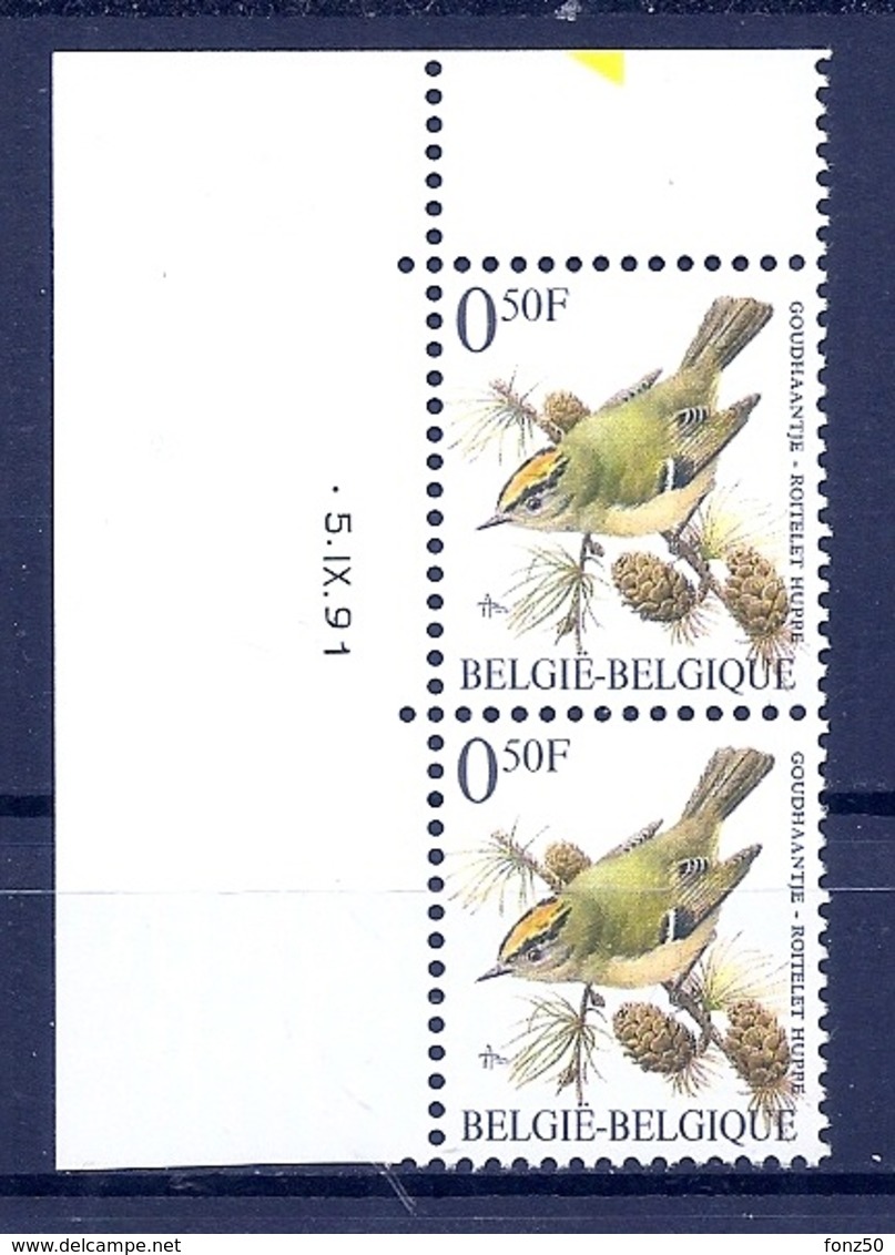 116 * BUZIN Datumstrook * Nr 2424 * 5-9-91 * Postfris Xx * WIT PAPIER - 1985-.. Pájaros (Buzin)