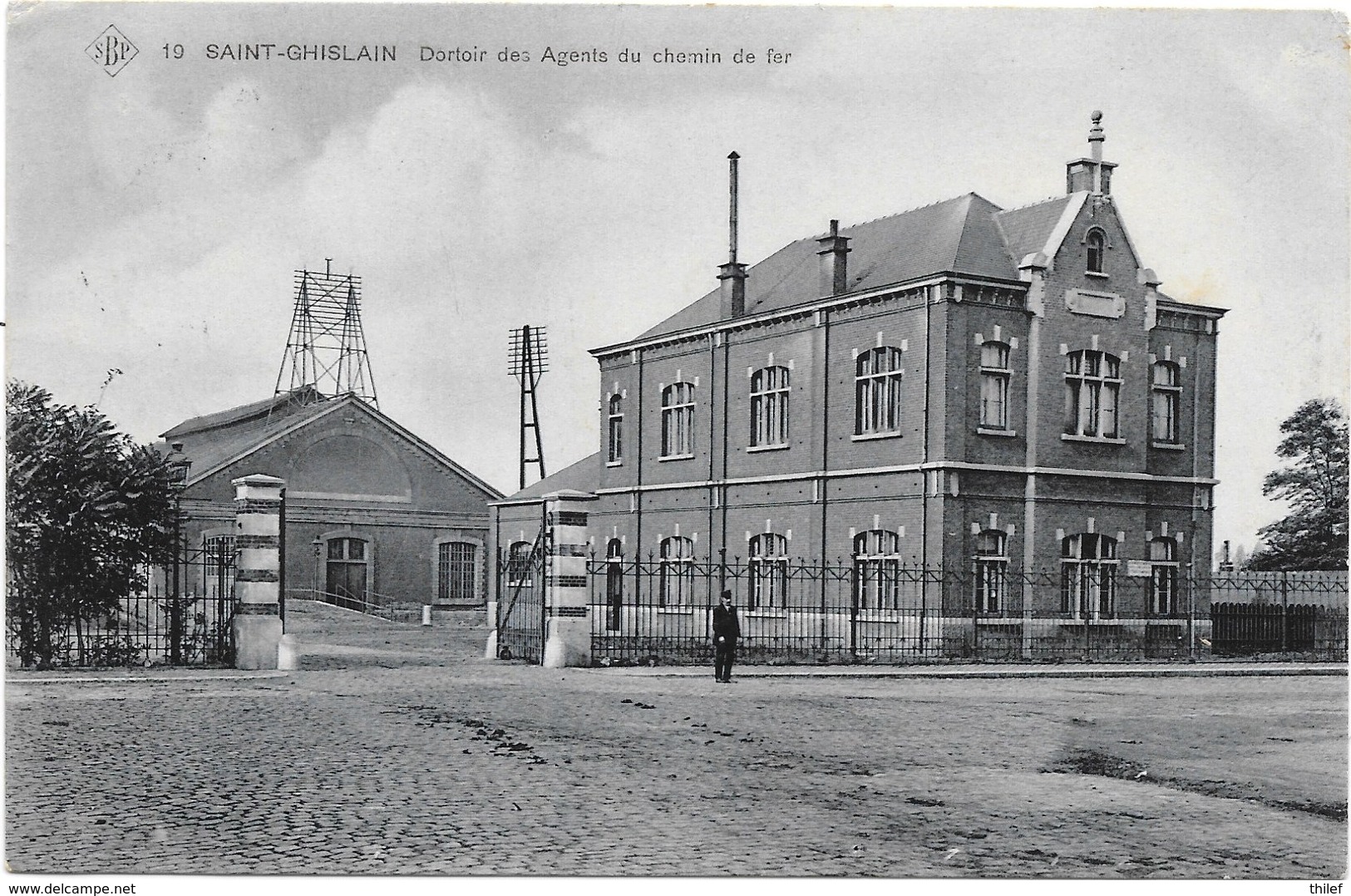 Saint-Ghislain NA25: Dortoir Des Agents Du Chemin De Fer 1914 ( SBP 19 ) - Saint-Ghislain