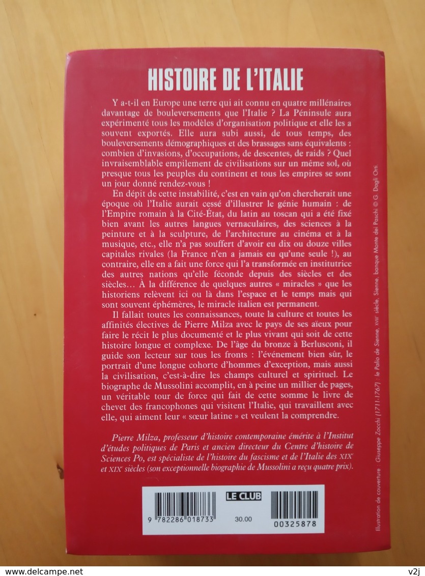 Histoire De L'italie. Des Origines A Nos Jours - Pierre Milza - Histoire