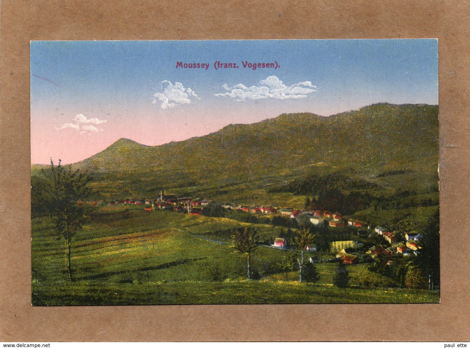 CPA - MOUSSEY (88) - Aspect Du Bourg Au Début Du Siècle - Carte Colorisée - Moussey