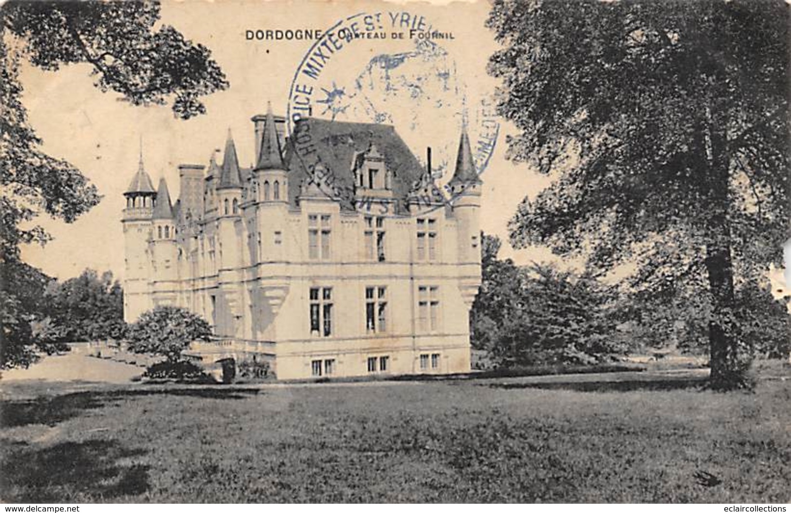 Saint-Laurent-des-Hommes     24           Château De Fournil        (Défaut Voir Scan) - Andere & Zonder Classificatie