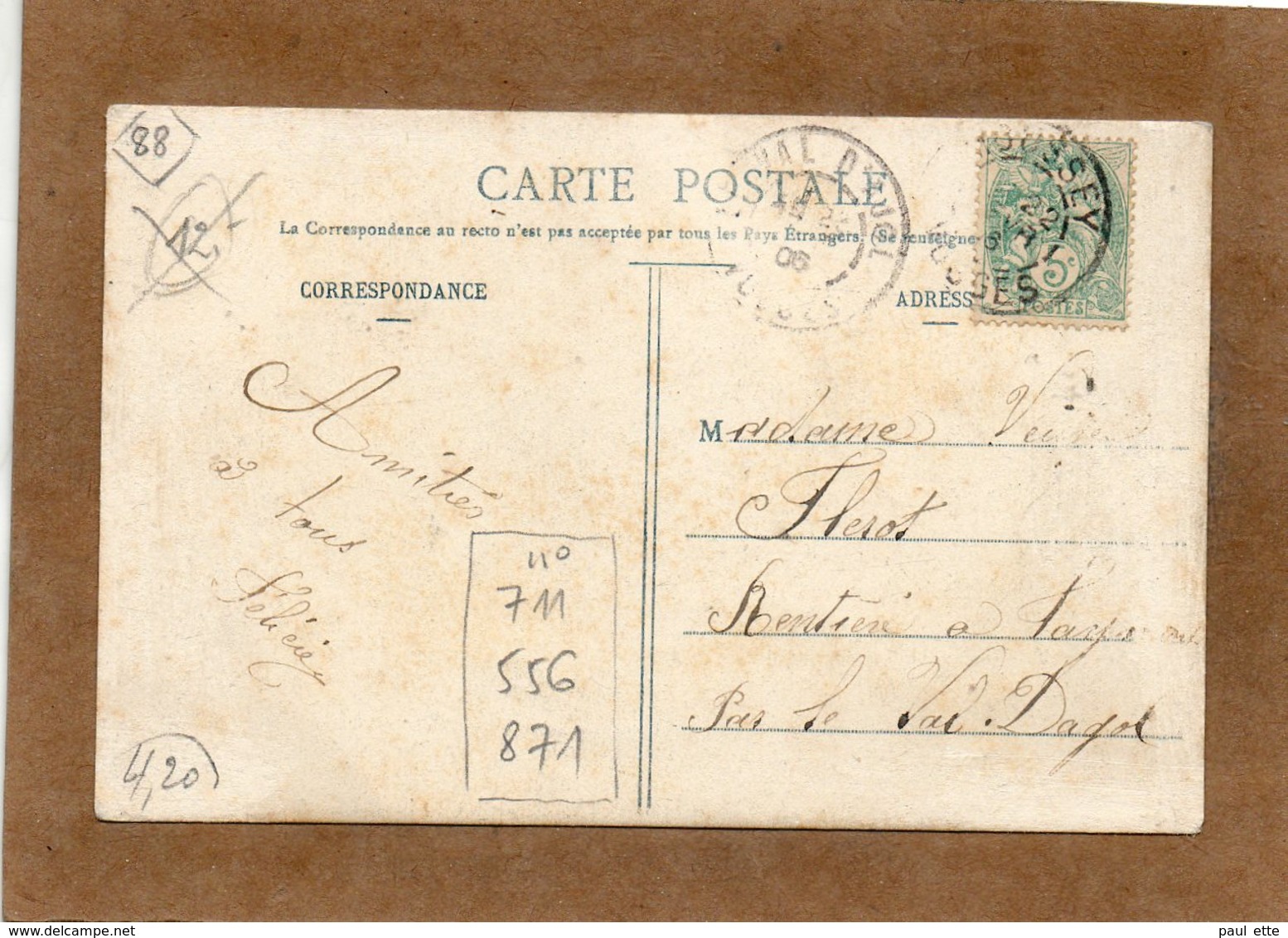 CPA - MOUSSEY (88) - Aspect Du Bourg En 1906 - Carte Colorisée - Ad. Weick - Moussey