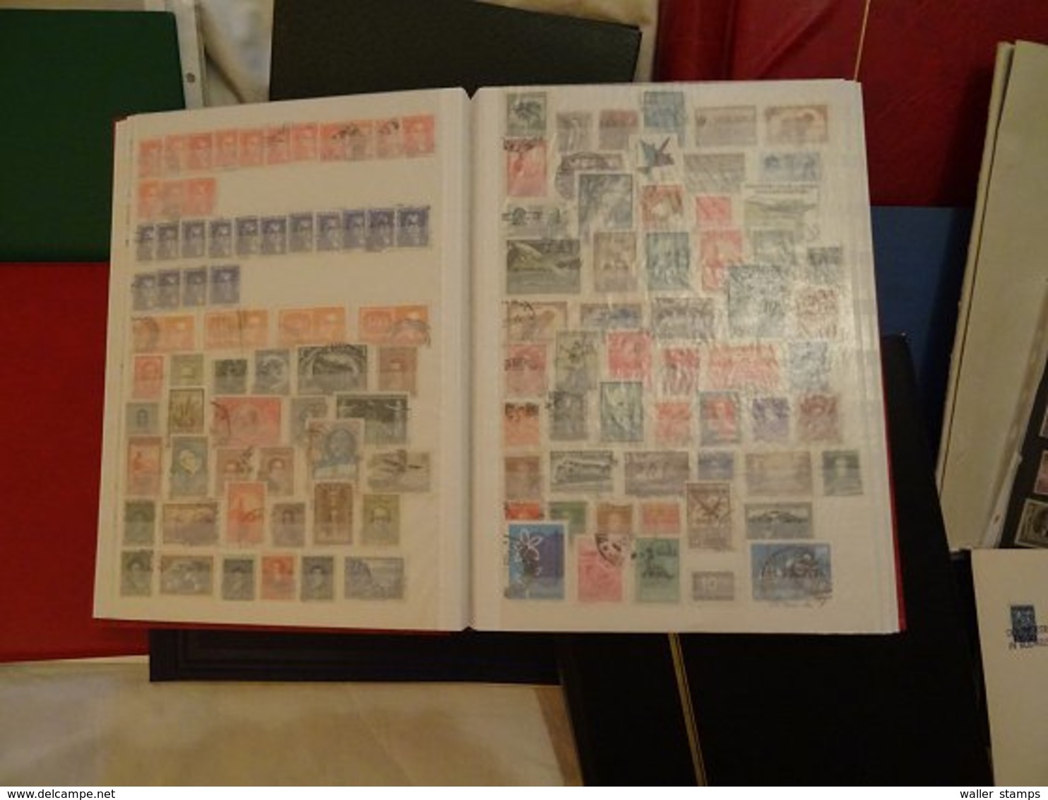 Lot With World Stamps In Albums