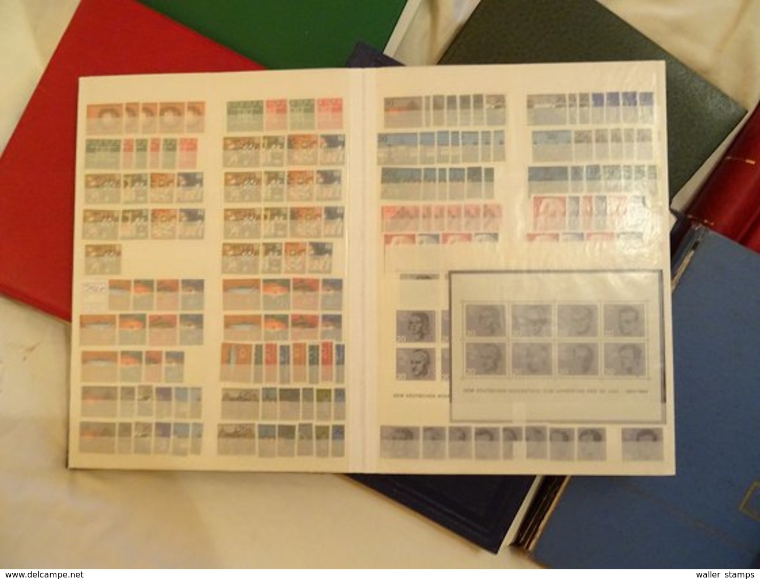 Lot With World Stamps In Albums