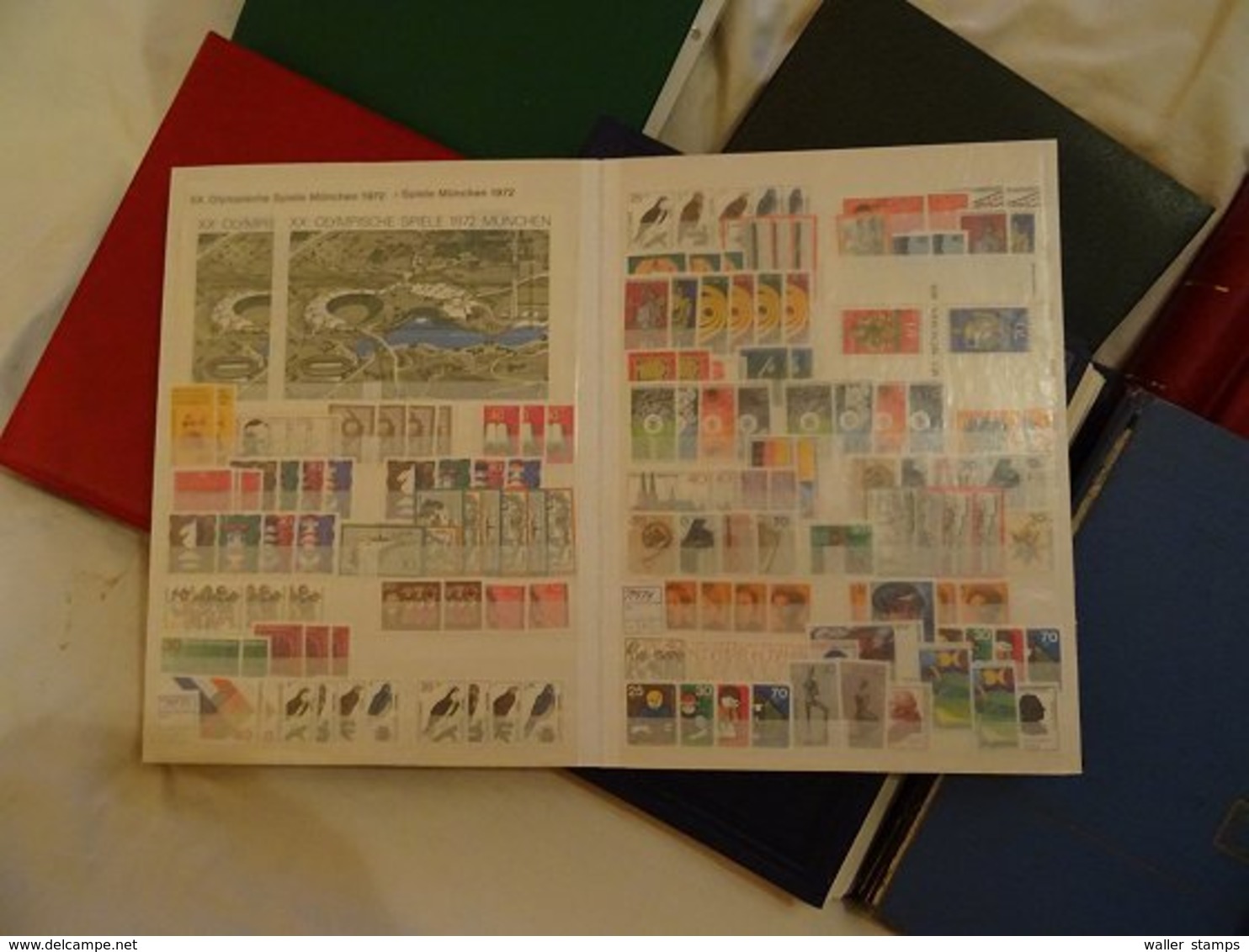 Lot With World Stamps In Albums