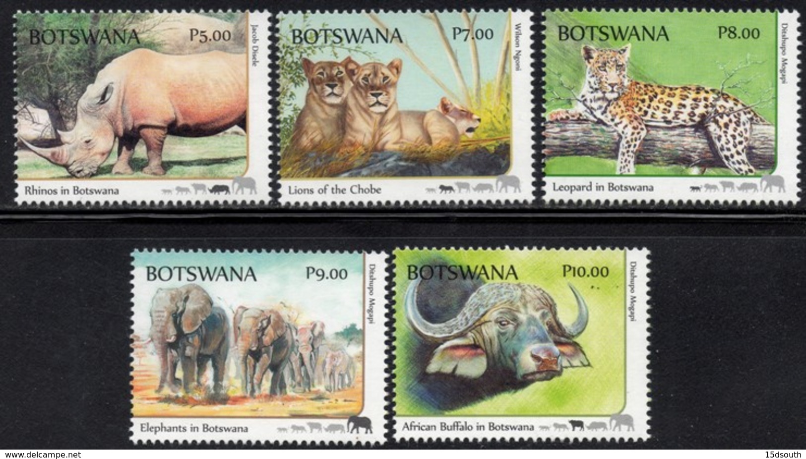 Botswana - 2018 Big Five Set (**) - Sonstige & Ohne Zuordnung