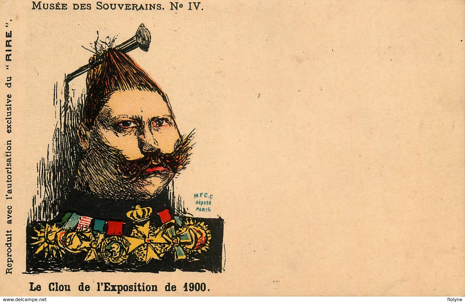 " Le Musée Des Souverains " Illustrateur - Série De 12 CPA - Dos 1900 - Politique - Satirique - Roi Renne King Queen - Satirische