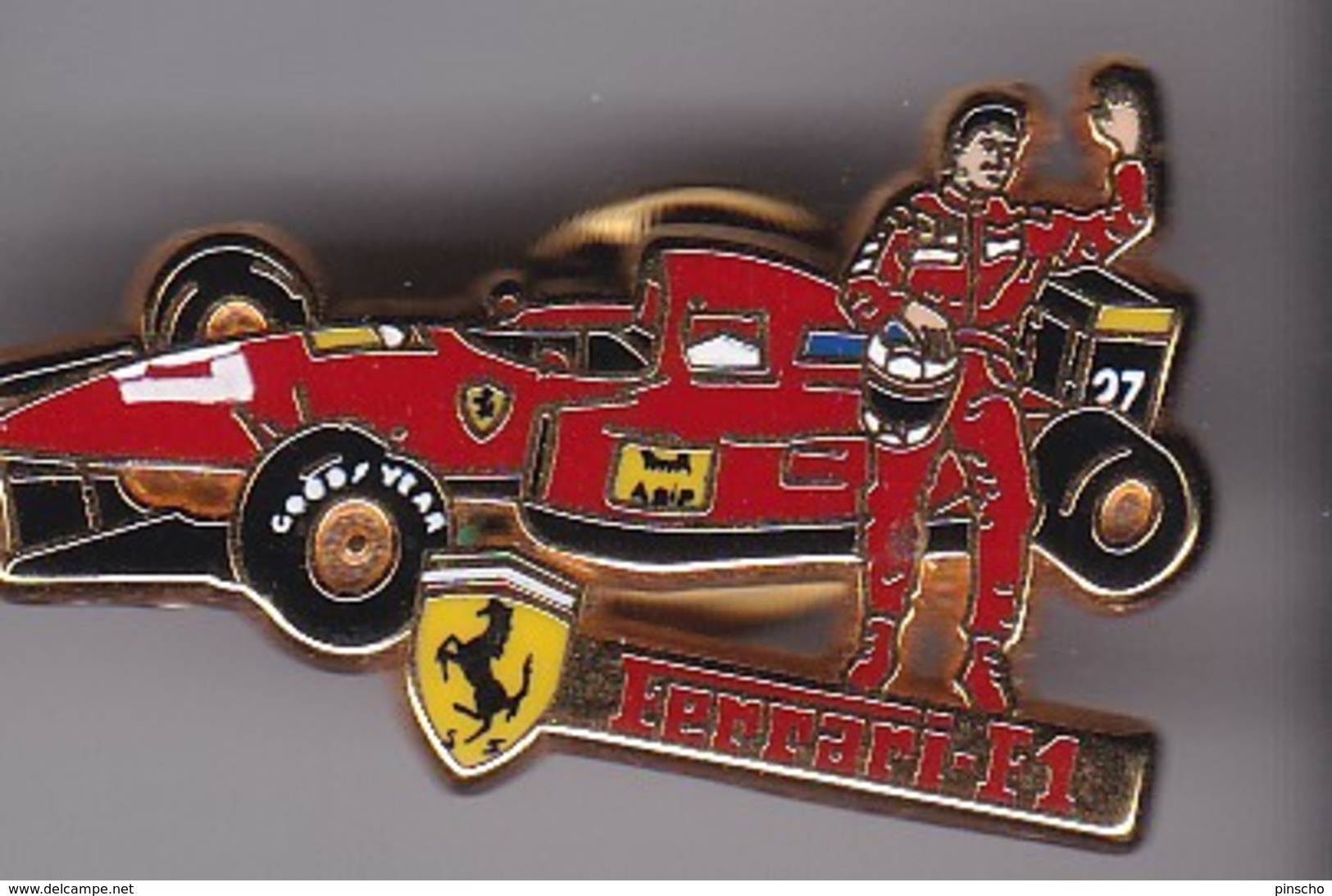 Pin's FERRARI Signe ARTHUS BERTRAND F1 - Ferrari