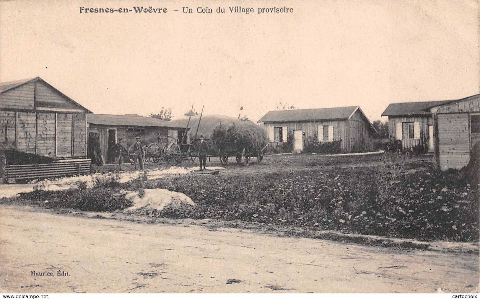 55 - Fresnes-en-Woëvre - Un Coin Du Village Provisoire - Belle Animation - Autres & Non Classés