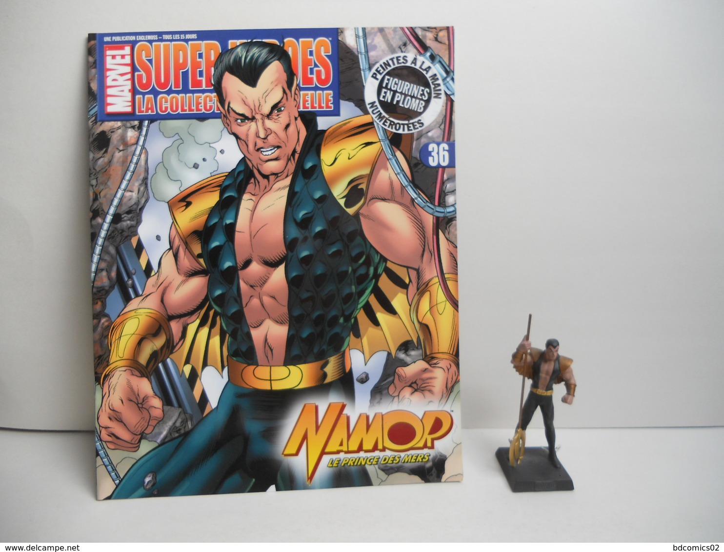 Namor Figurine N°36 En Plomb Eaglemoss AVEC FASCICULE SANS BOITE TBE - Marvel Herös