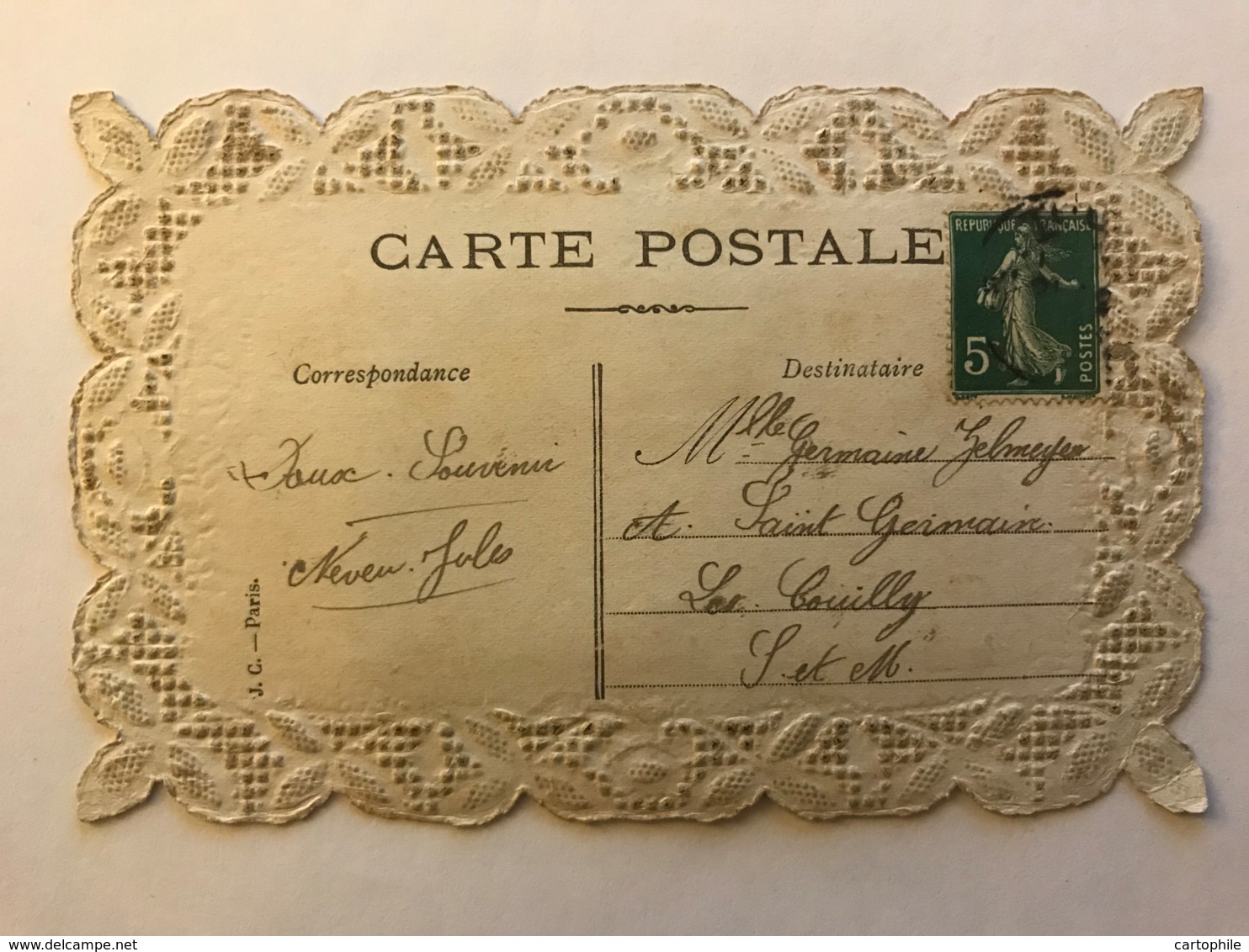 Carte Dentelle à Systeme - A Systèmes