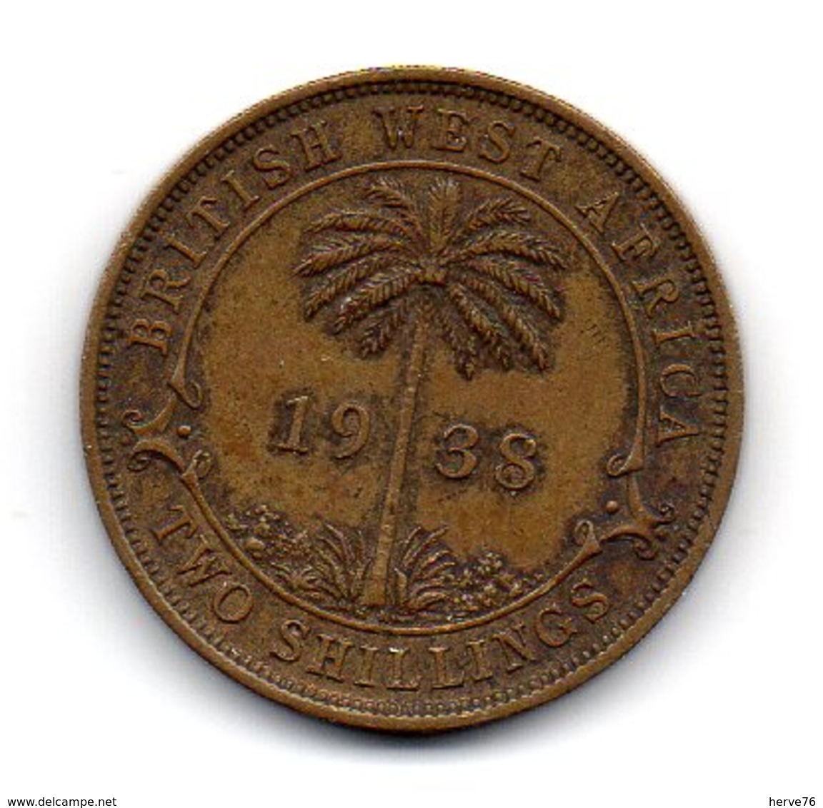 GRANDE BRETAGNE - BRITISH WEST AFRICA - Pièce Two Shillings - 1938 - Colonies