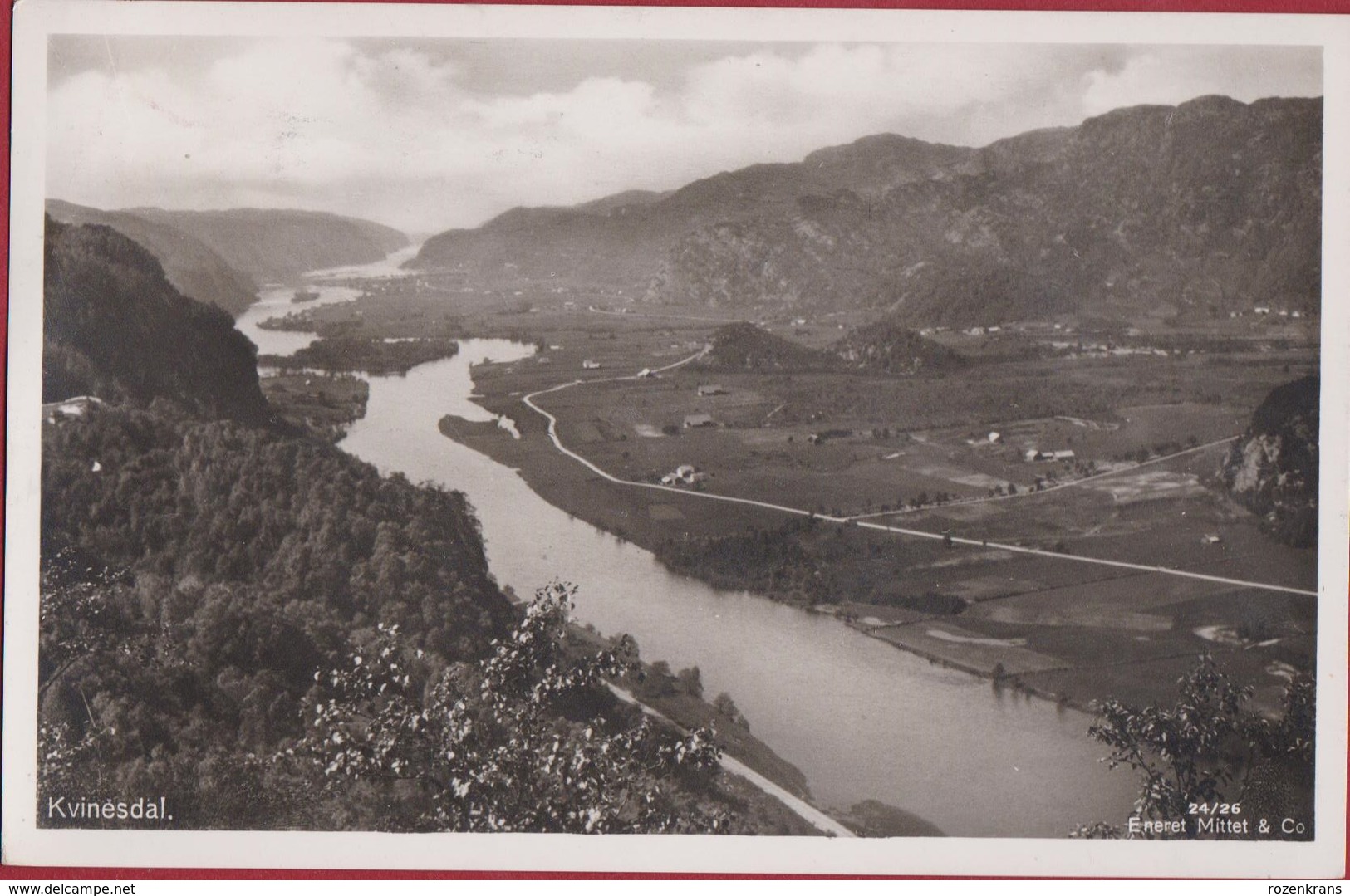 Norway Norge Norvege Kvinesdal 1933 Fotokaart Photo Card Noorwegen (In Very Good Condition) - Norvège