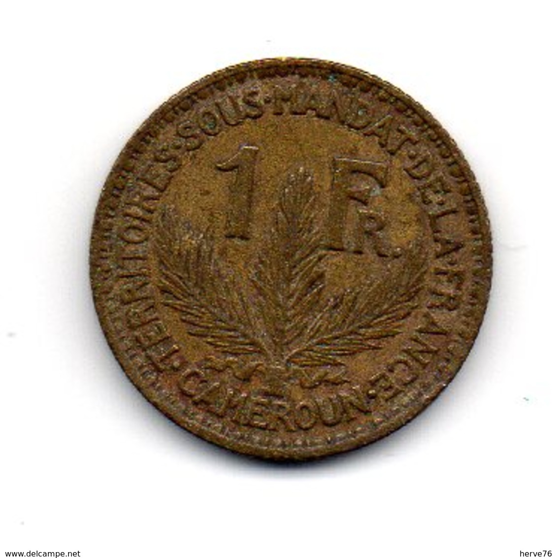 CAMEROUN - Pièce 1 Franc - 1924 - Camerún