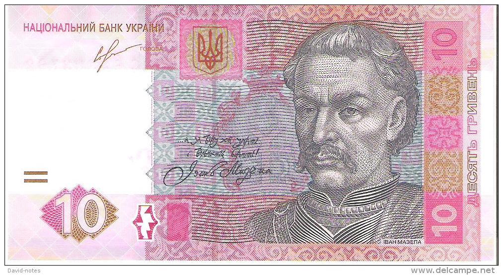 Ukraine - Pick 119A-c - 10 Hryven 2013 - Unc - Ucraina