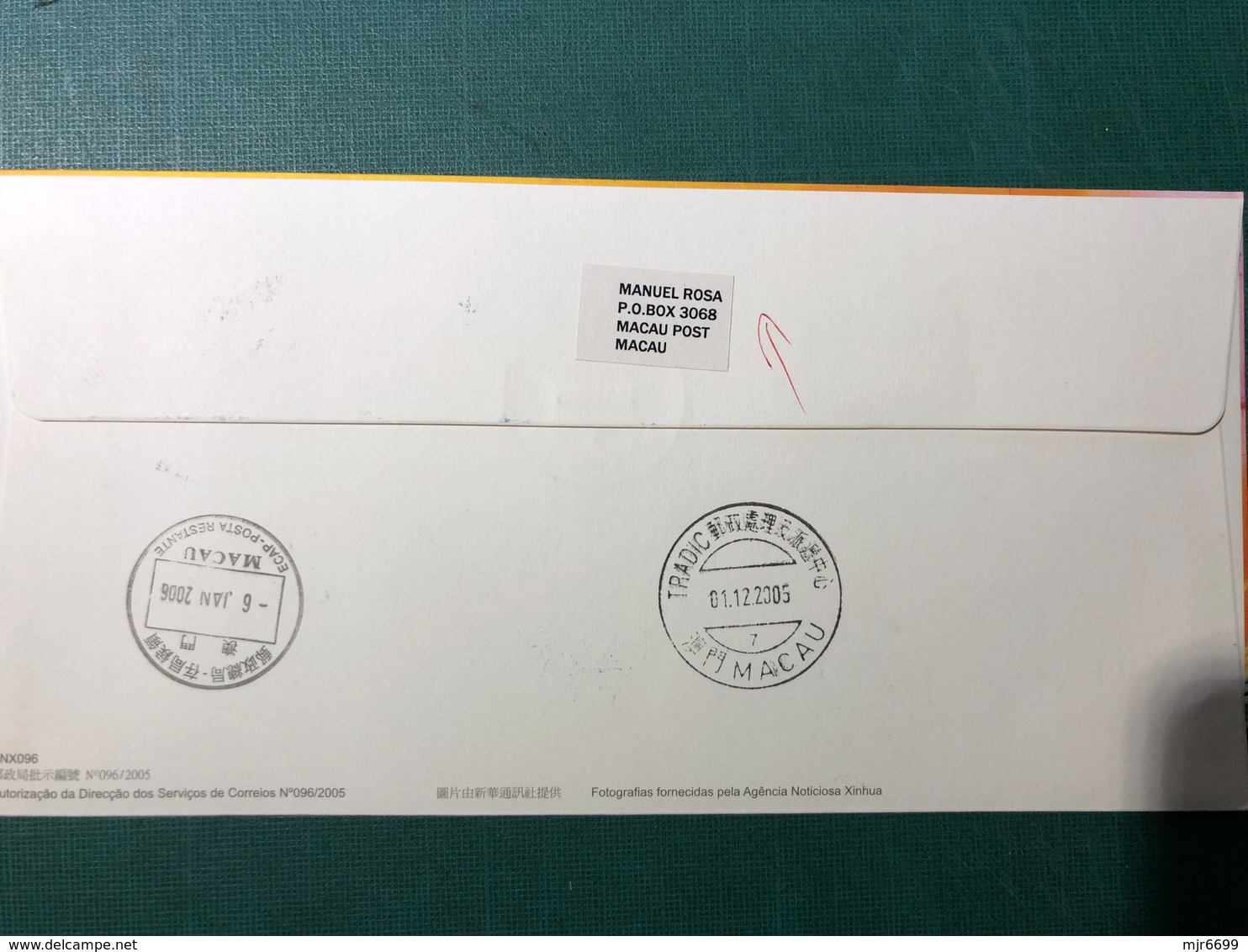 2005 SHENZHOU VI SPACE CREW VISIT MACAU SPECIAL COVER. - Lettres & Documents