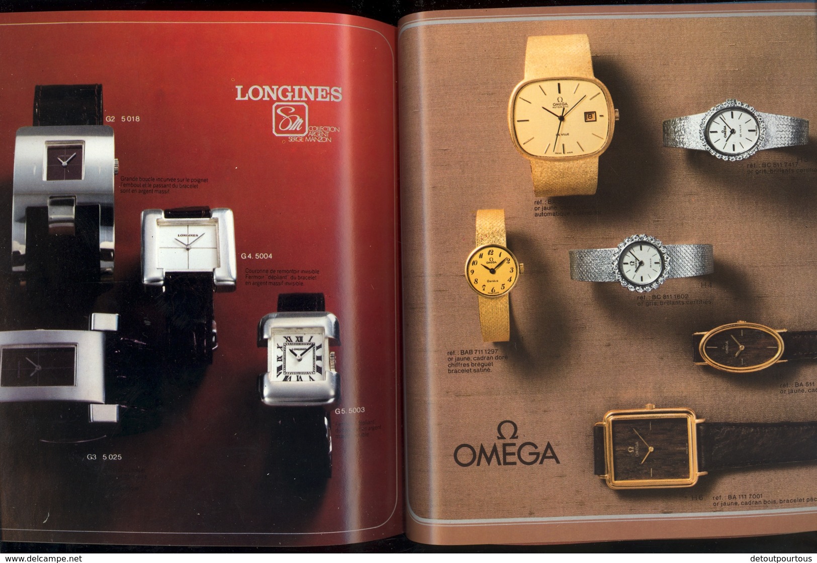 Catalogue joaillier GAUTHERON DIJON watches montres JOPEL LIP LONGINES SEIKO JAEGER OMEGA ZENITH TISSOT 1973