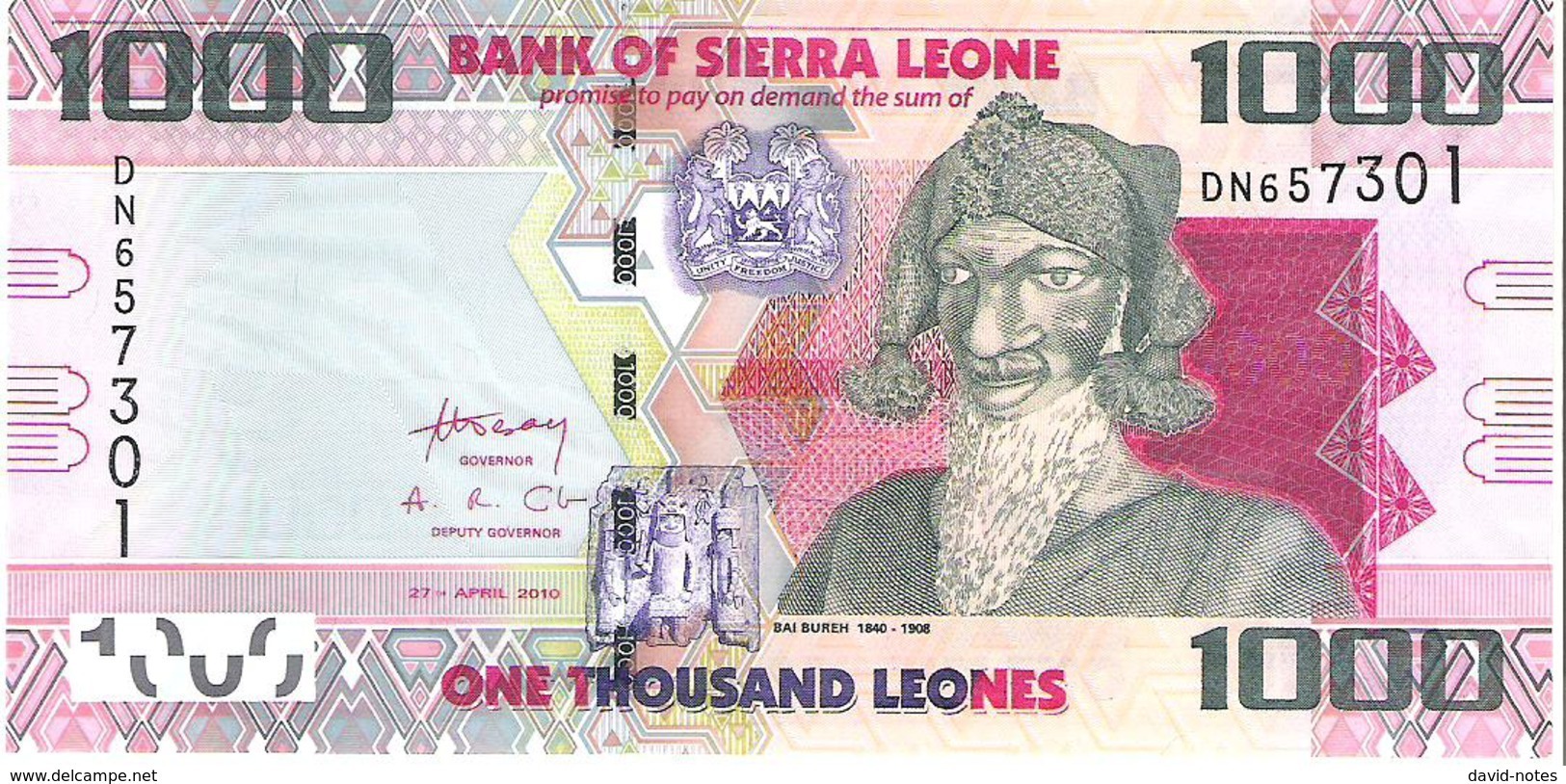 Sierra Leone - Pick 30 - 1000 Leones 2010 - Unc - Sierra Leone