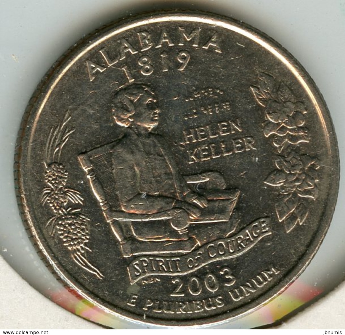 Etats-Unis USA 25 Cents Quarter 2003 P Alabama KM 344 - 1999-2009: State Quarters