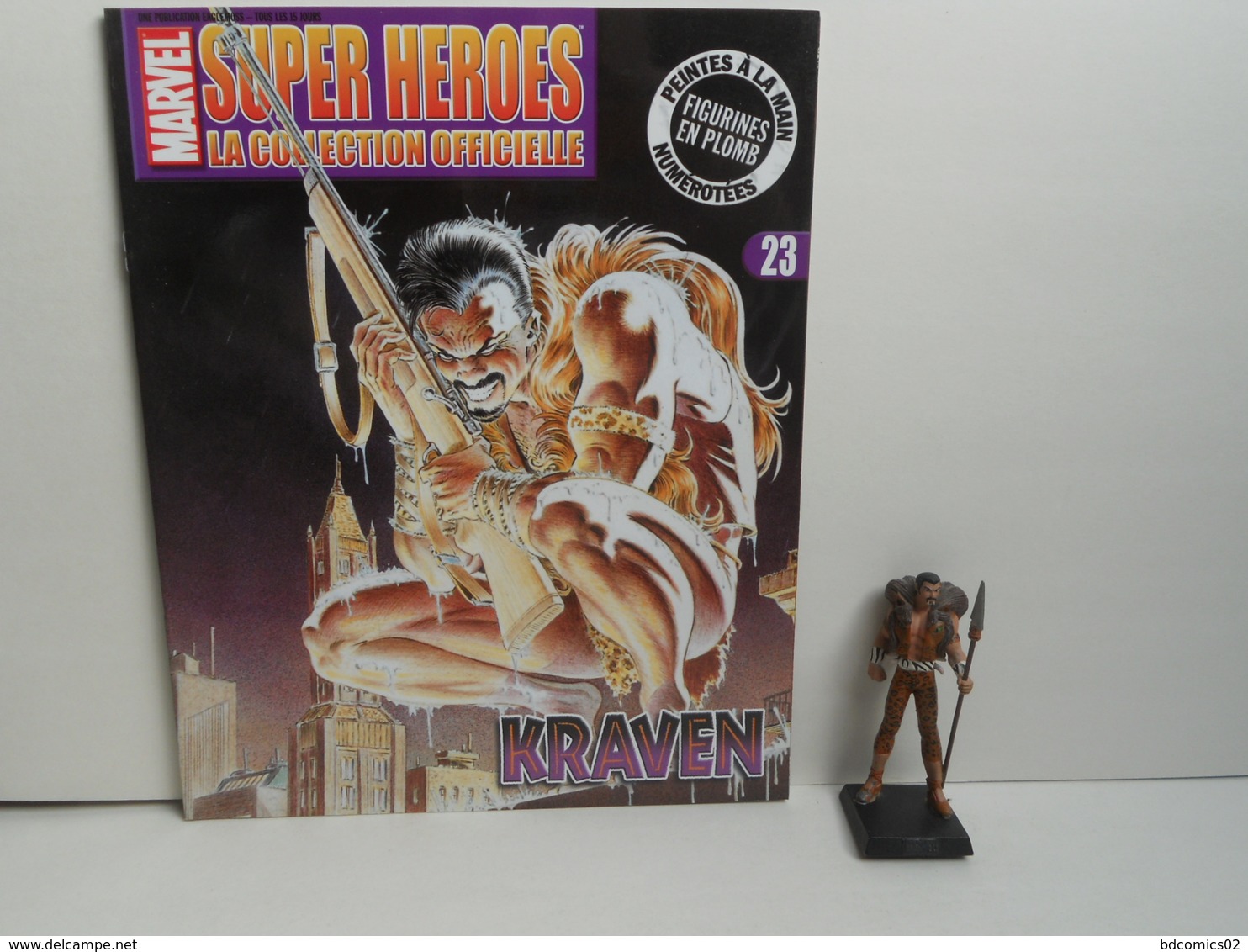 KRAVEN  Figurine N°23 En Plomb Eaglemoss AVEC FASCICULE Sans BOITE BE - Marvel Heroes