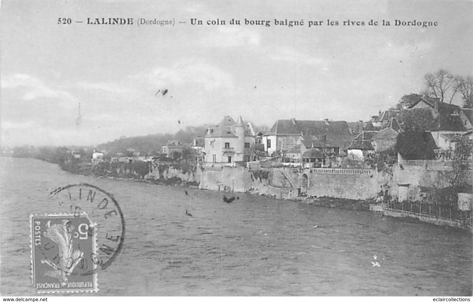 Lalinde       24     Vue Prise Des Rives De La Dordogne     (voir Scan) - Autres & Non Classés