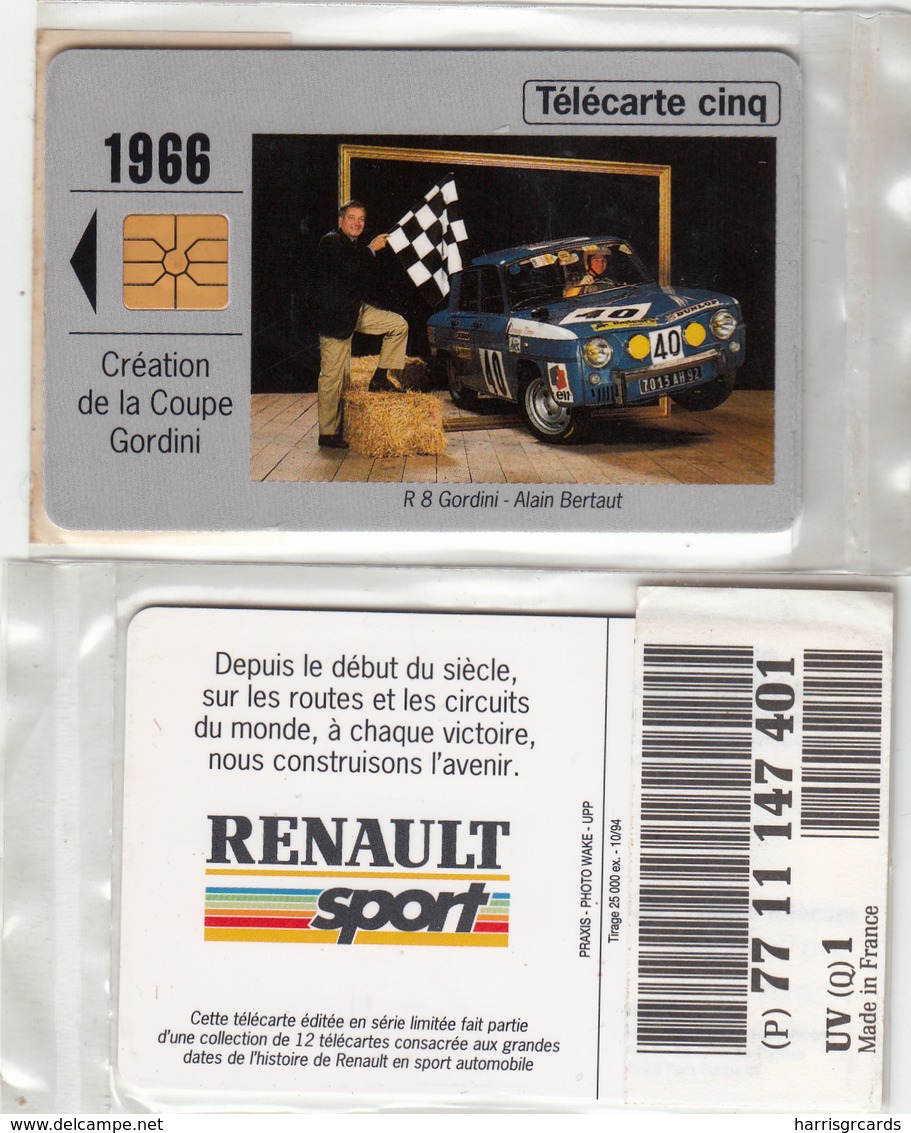 FRANCE - Renault 1966, 5U ,tirage 25.000, 10/94, Mint - Telefoonkaarten Voor Particulieren