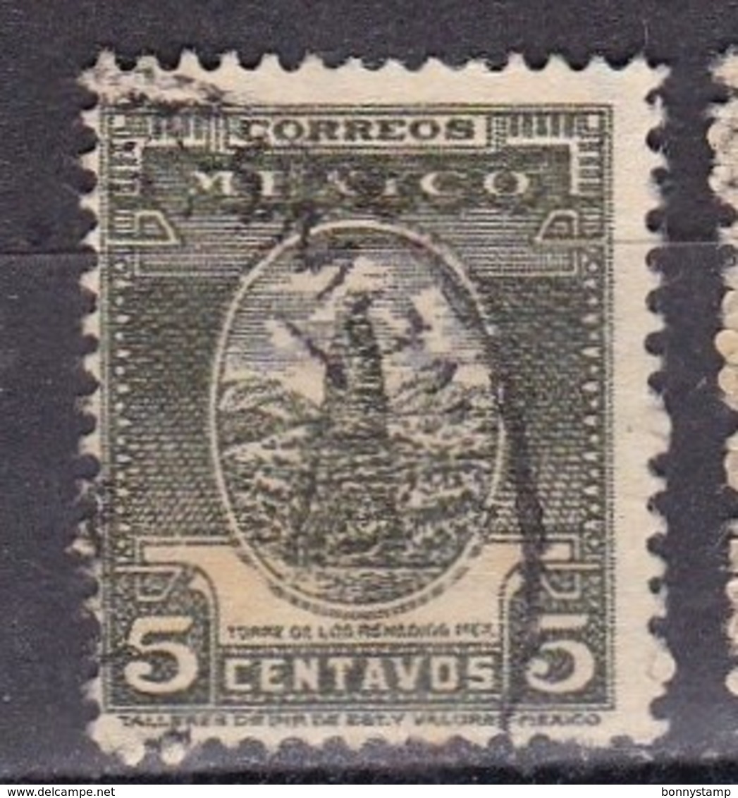 Messico, 1937 - 5c Tower Of Los Remedios - Nr.732 Usato° - Messico