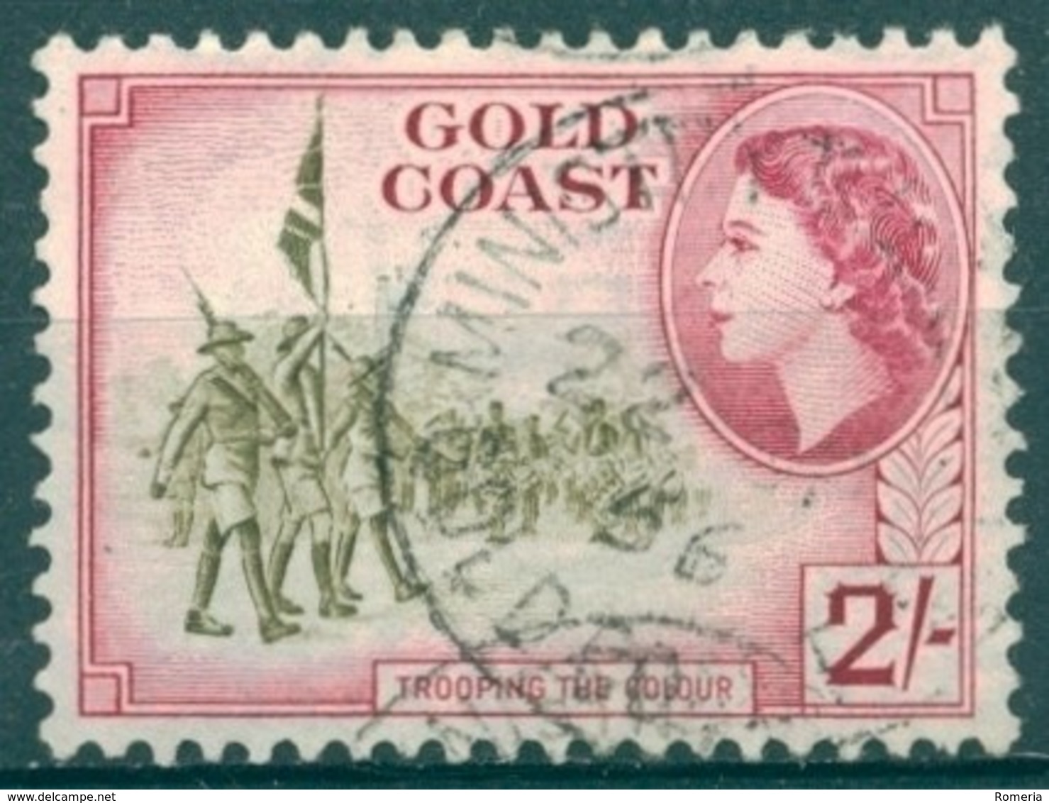 Côte De L'Or - 1953/1954 - Yt 155 - Série Courante Elizabeth II - Obl. - Goudkust (...-1957)