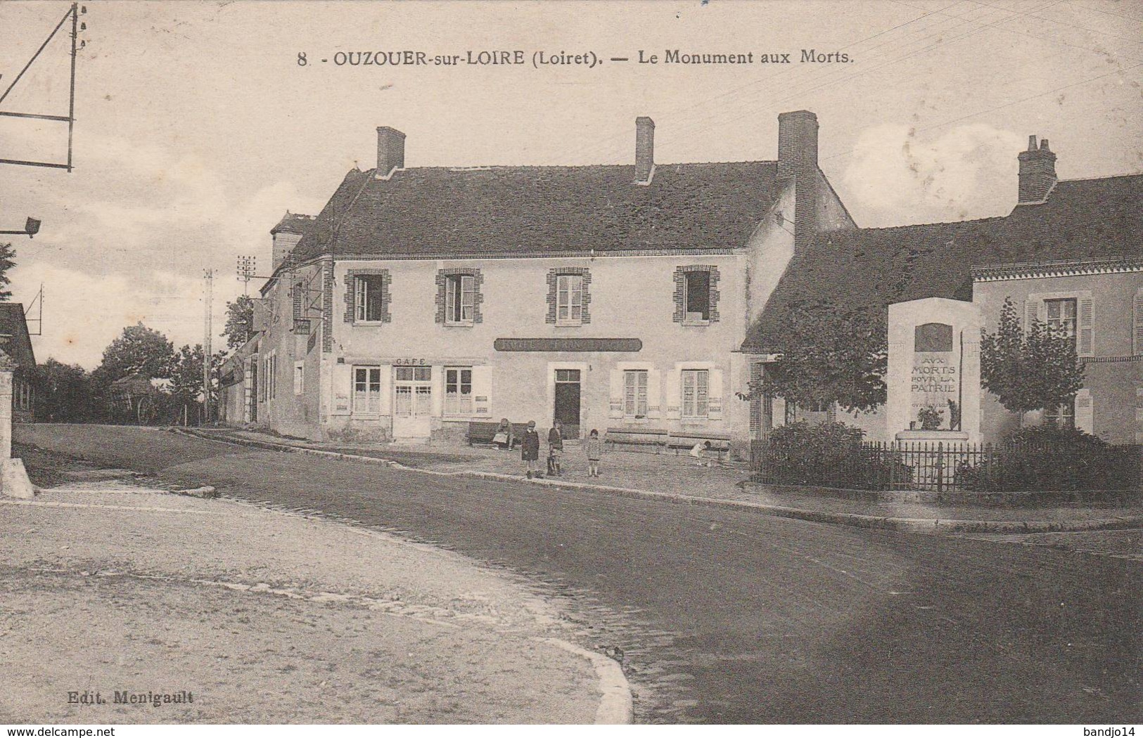 Ouzouer Sur Loire - Le Monument Aux Morts  -  Scan Recto-verso - Ouzouer Sur Loire