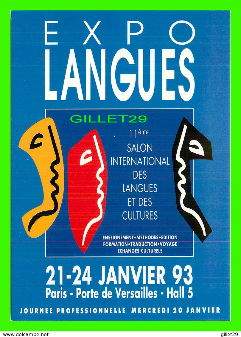 ADVERTISING - PUBLICITÉ DE LIVRES - 11e SALON INTERNATIONAL DES LANGUES & DES CULTURES 1993 - EXPOLANGUES - - Publicité