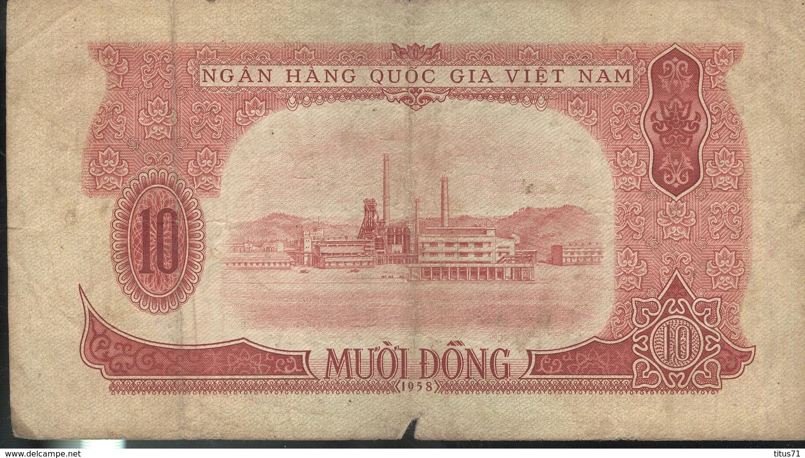 Billet 10 Dong VietNam 1958 - Viêt-Nam