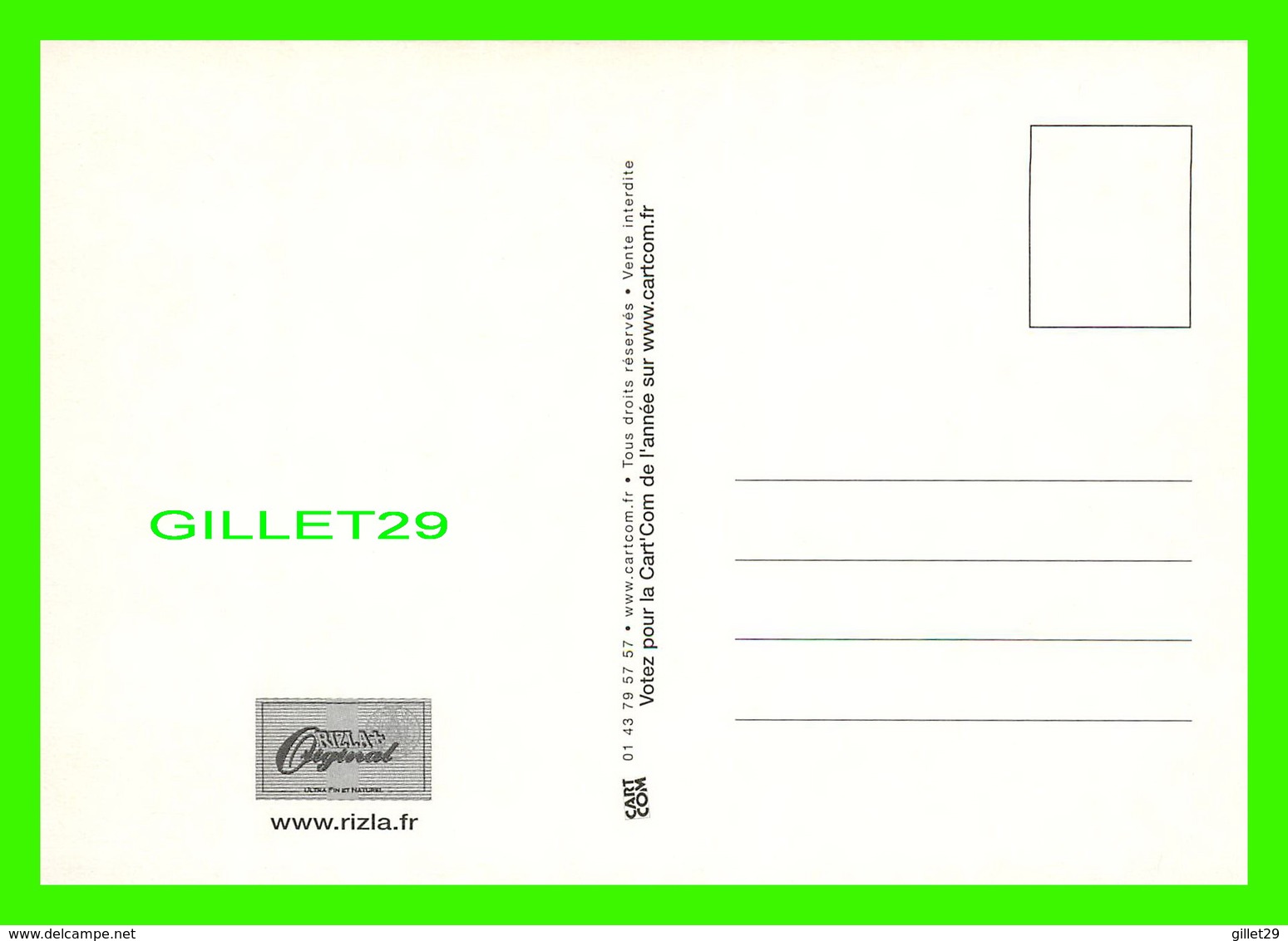 ADVERTISING - PUBLICITÉ DE MUSIQUES - RIZLA + ORIGINAL - ACCORDÉON - - Werbepostkarten