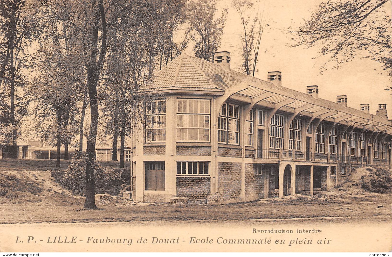 59 - Lille - Faubourg De Douai - Ecole Communale En Plein Air - Lille