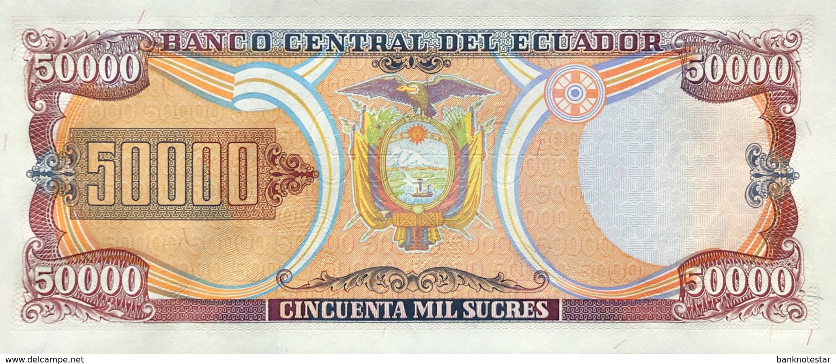 Ecuador 50.000 Sucres, P-130d (12.7.1999) - UNC - Ecuador