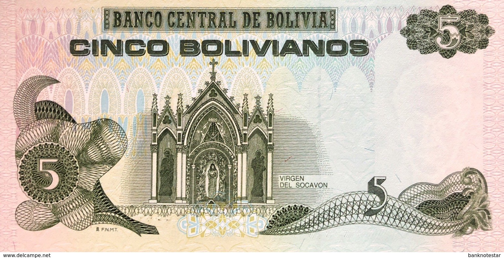 Bolivia 5 Bolivianos, P-209 (1993) - UNC - Bolivien