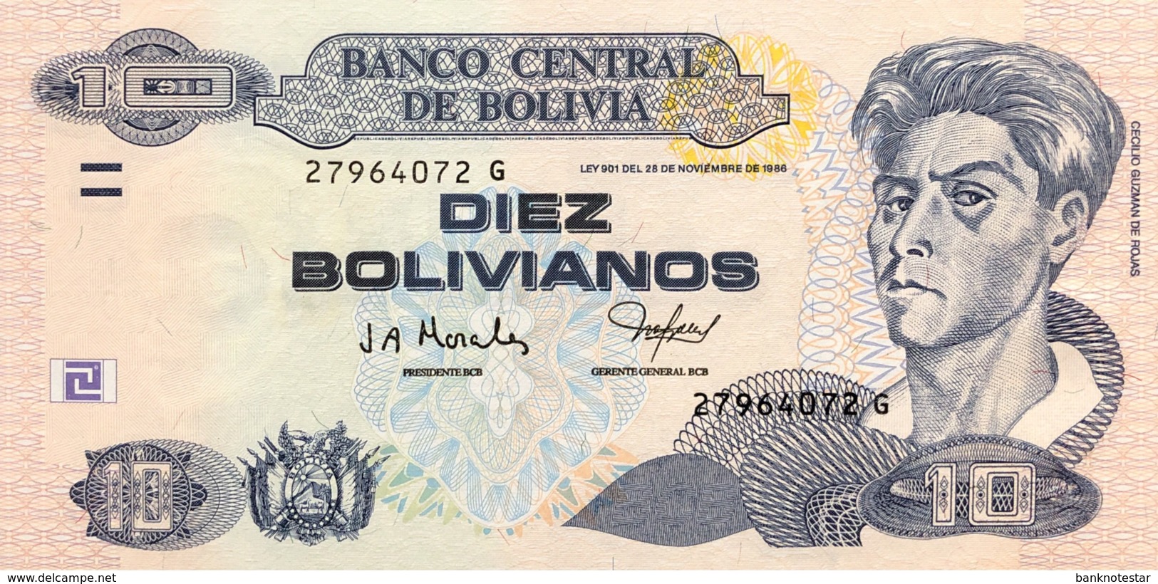 Bolivia 10 Bolivianos, P-228 (2005) - UNC - Bolivien