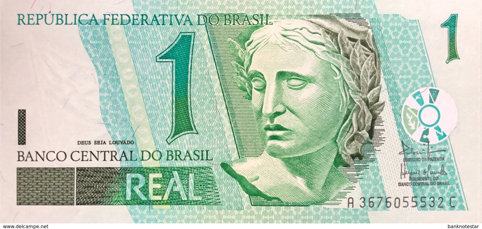 Brazil 1 Real, P-251 (2003) - UNC - Sign. 40 - Brasilien