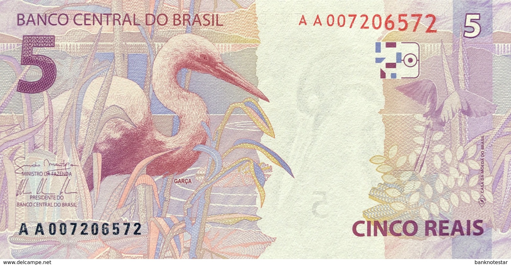 Brazil 5 Reais, P-253a (2010) - UNC - Brasilien