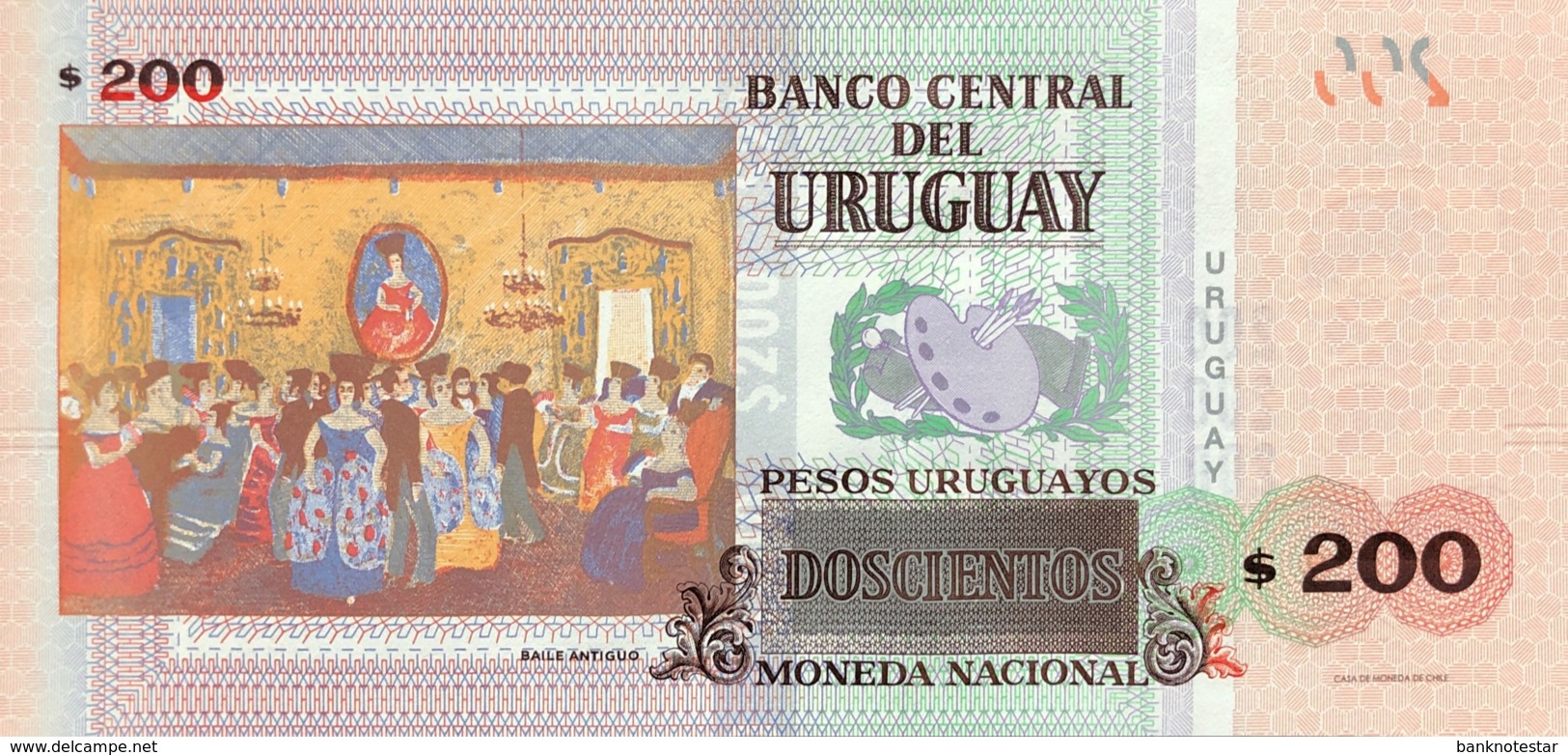 Uruguay 200 Pesos Uruguayos, P-96 (2015) - UNC - Uruguay