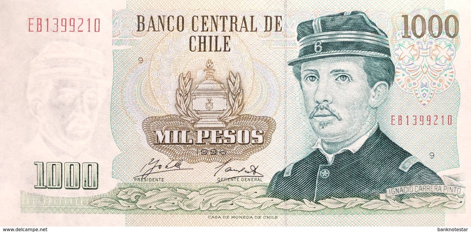 Chile 1.000 Pesos, P-154f (1996) - UNC - Chile