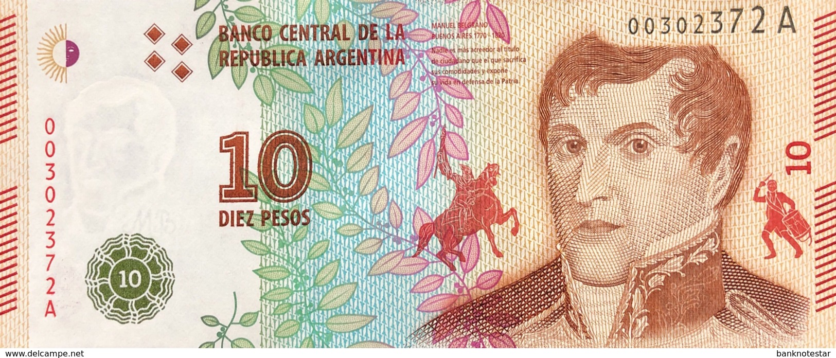 Argentina 10 Pesos, P-360 (2016) - UNC - Argentinien