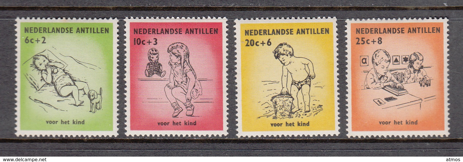 Netherlands Antilles MNH NVPH Nr 318/21 From 1961 - Curaçao, Nederlandse Antillen, Aruba