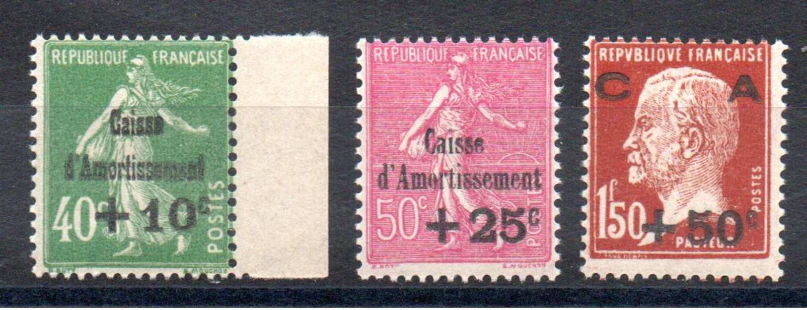 FRANCE - YT N° 253 à 255 - Neufs ** - MNH - Cote: 275,00 € - Neufs