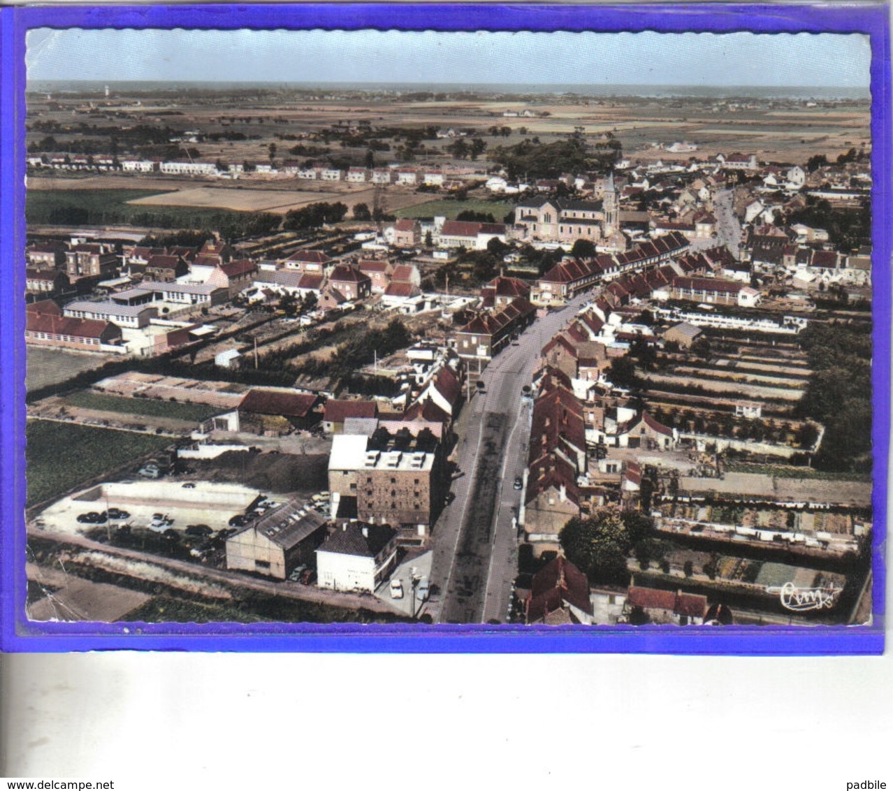 Carte Postale 59. Ghyvelde Vue D'avion   Très Beau Plan - Autres & Non Classés