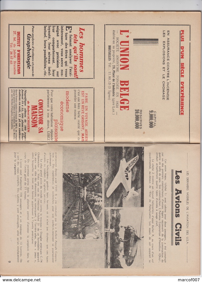 AVIATION - USA - ARMEE DE L AIR - REVUE 23 PAGES - 14 X 22 CM  - TB ETAT - 1946 - Francés