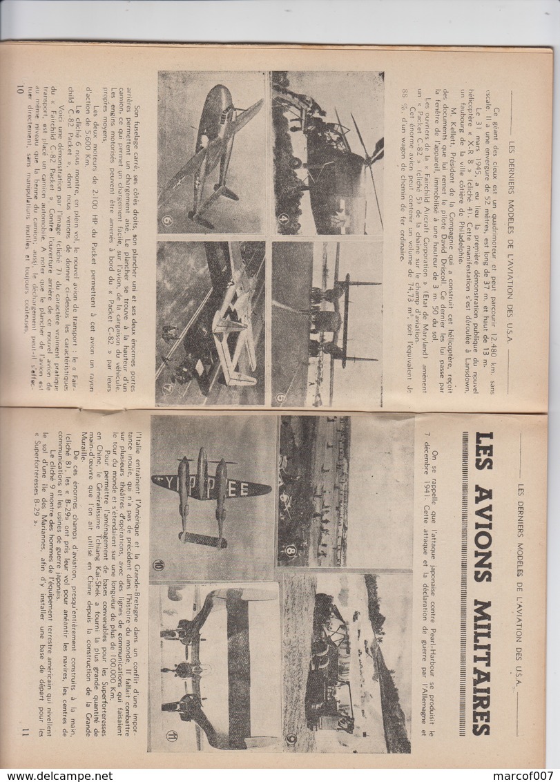 AVIATION - USA - ARMEE DE L AIR - REVUE 23 PAGES - 14 X 22 CM  - TB ETAT - 1946 - Français