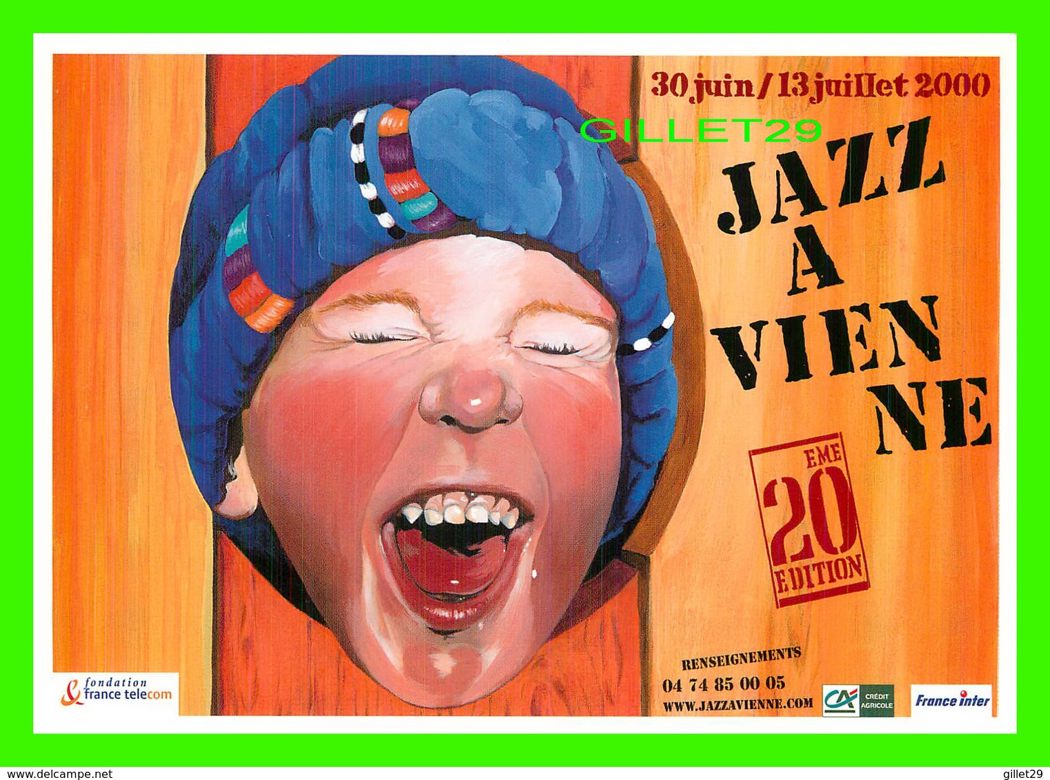 ADVERTISING - PUBLICITÉ DE MUSIQUES - 20e ÉDITION DE JAZZ A VIENNE EN 2000 - - Publicité