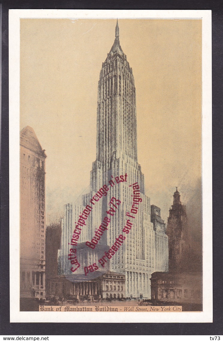 Q0716 - Bank Of Manhattan Building - Wall Street - New York -  USA - Wall Street