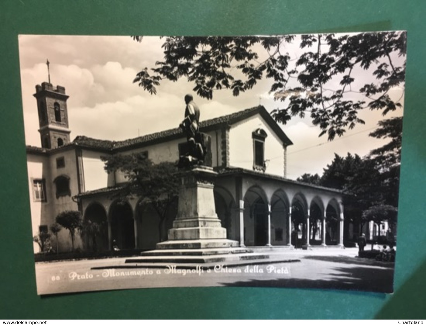 Cartolina Prato - Monumento A Magnolfi E Chiesa Della Pietà - 1958 - Firenze